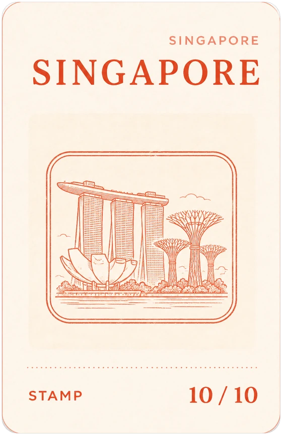 Singapore passport stamp, 10 of 10