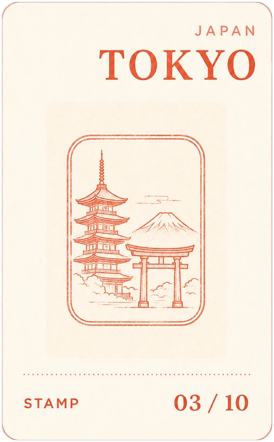 Tokyo passport stamp, 03 of 10